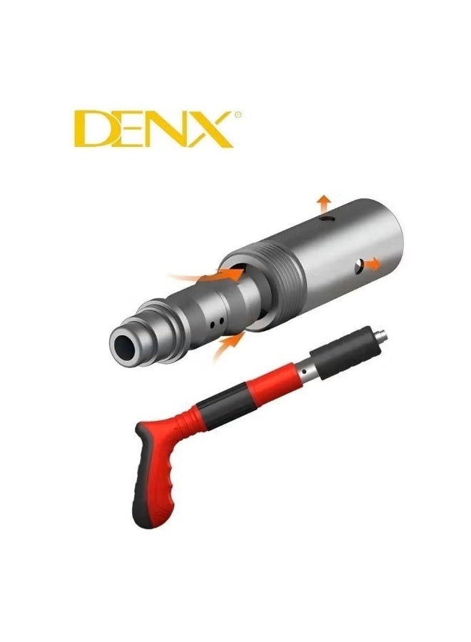 دينكس مثقاب مسامير هوائي صناعي لتثبيت المسامير الفولاذية وثقبها | أداة تثبيت معدنية تعمل بالهواء المضغوط | مسدس مسامير شديد التحمل للورش والإنشاءات - Image 2